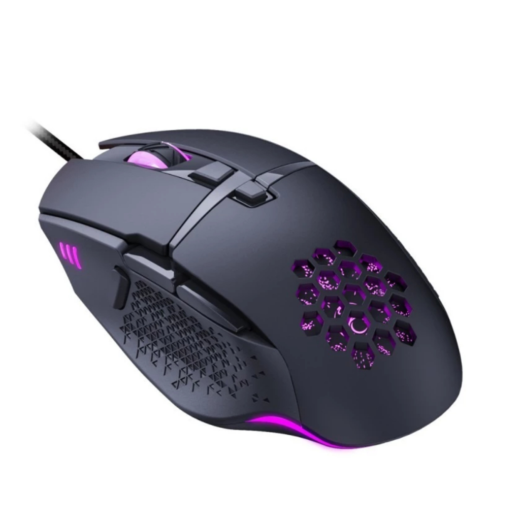 Mouse GamerLed 7200DPI RGB Macro T90 Jogo Escritório Confortavel Ergonomico Cabo Reforçado