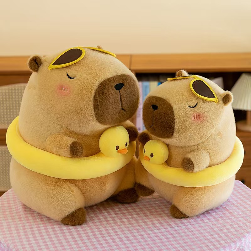 Pelúcia de Capivara Infantil 23CM – Fofa e Macia, Vários Modelos, Ideal como Presente de Festa para