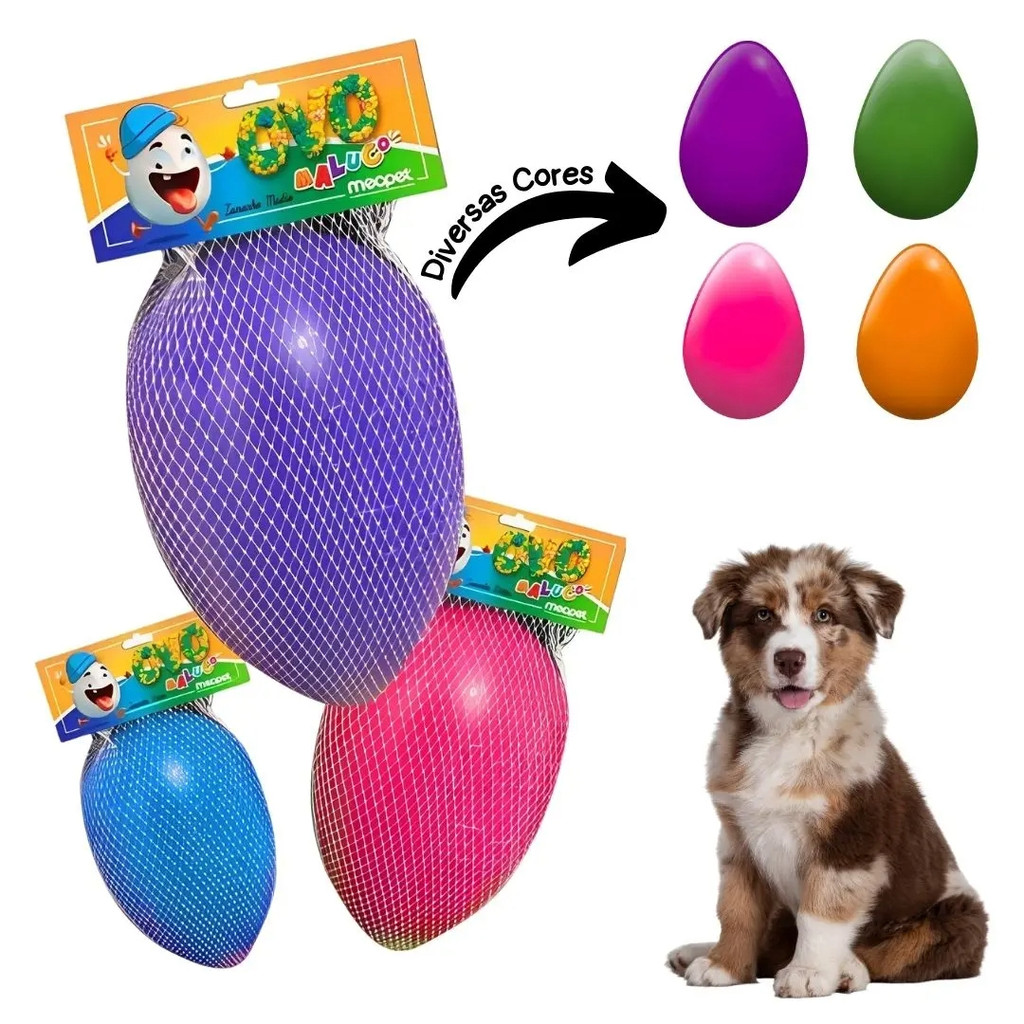 Brinquedo Mordedor Cachorro Pet Ovo Maluco tamanho  M