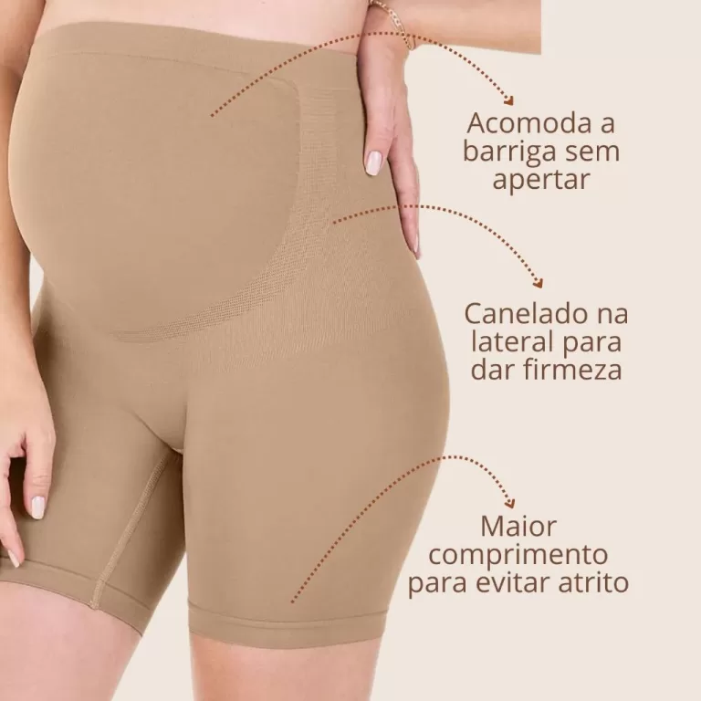 Bermuda Modeladora para Gestante Maternidade Zee R