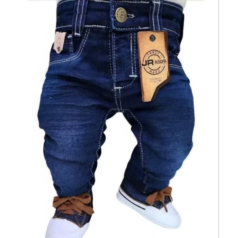 calça jeans  com lacry  menino bebe recèm-nascid
