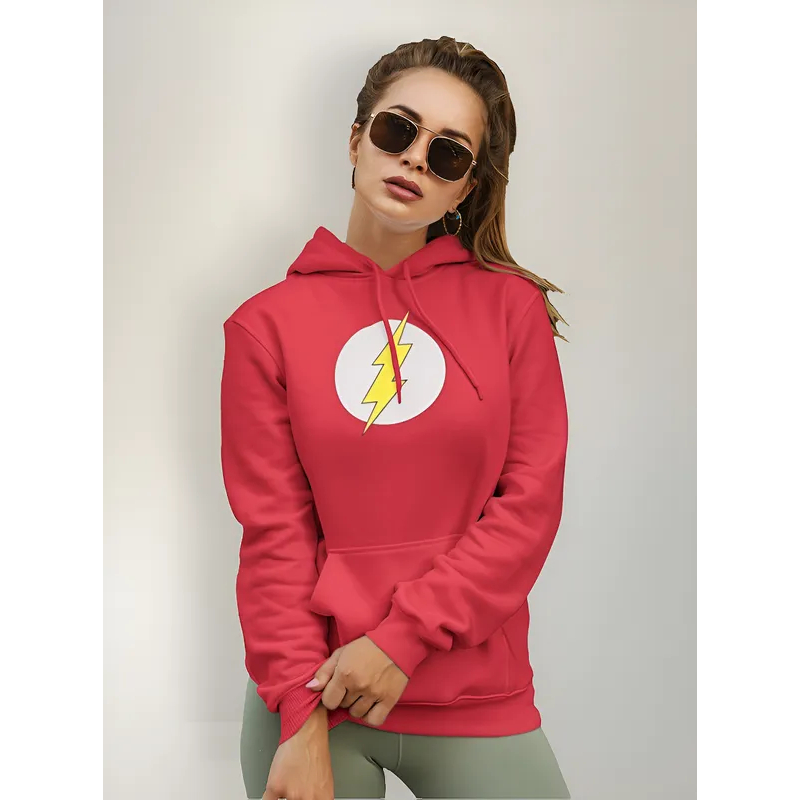 Moletom Feminino Canguru The Flash Raio Serie Promoção
