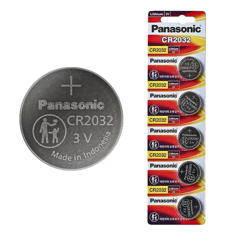 Pilha Botão CR2032 Panasonic 3V  1 a 5 Unidades