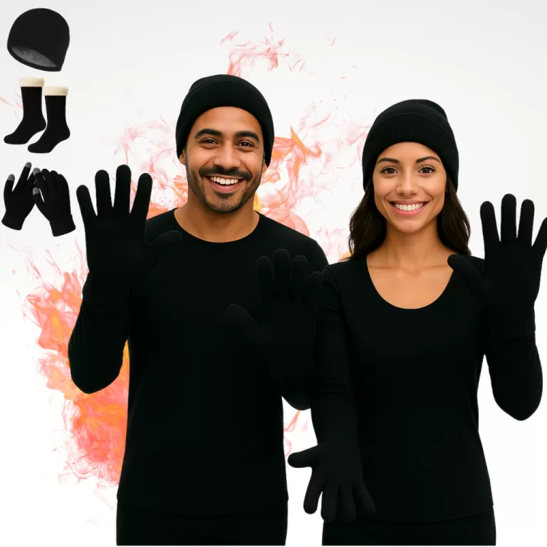 Kit de Frio Inverno com Blusa, Calça, Luvas, Touc