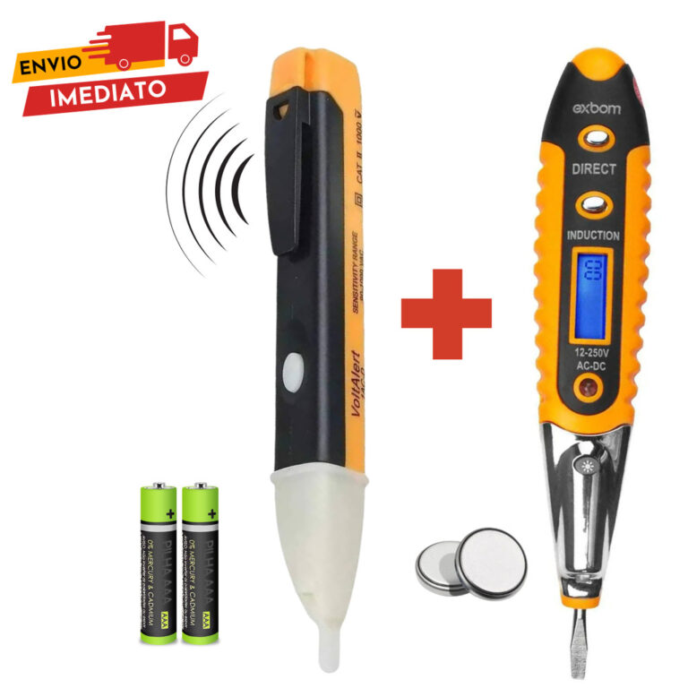 Kit Caneta Detectora de Tensão e Chave de Teste D