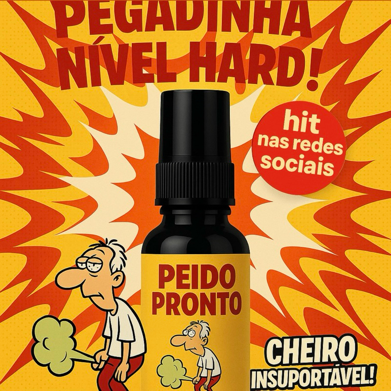 Peido Pronto Spray  Peido artificial Realista Pegadinha Engraçada Zoação Peido Líquido