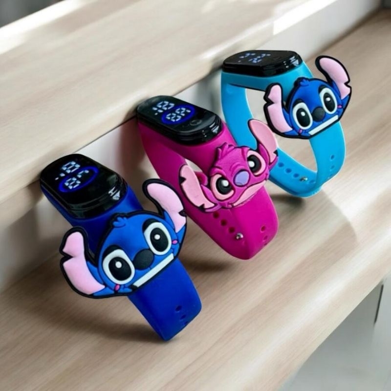 Relógio Digital Infantil Stitch para Presentes