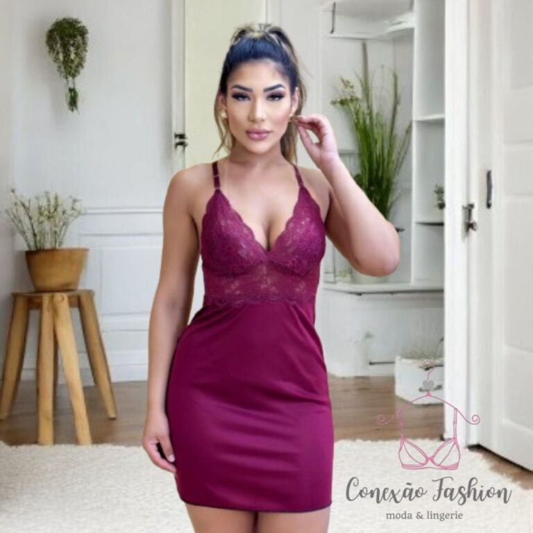 Camisola Sexy Renda Delicada Feminina Alça Regul