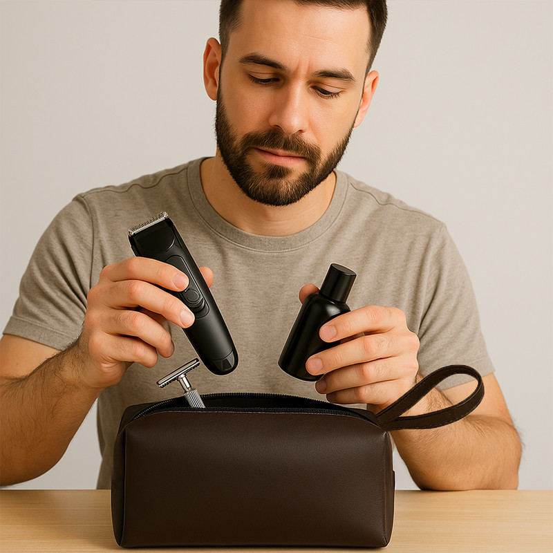 Bolsa Organizadora Para Itens Pessoais Feminina C/ Zíper Estilo Elegante