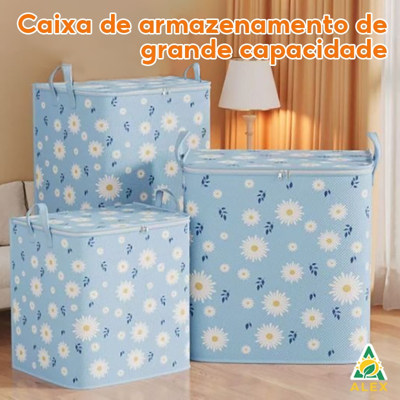 Caixa Armazenamento Guardar Roupas E Cobertores 110L/140L/180L Grande Capacidade sem odores