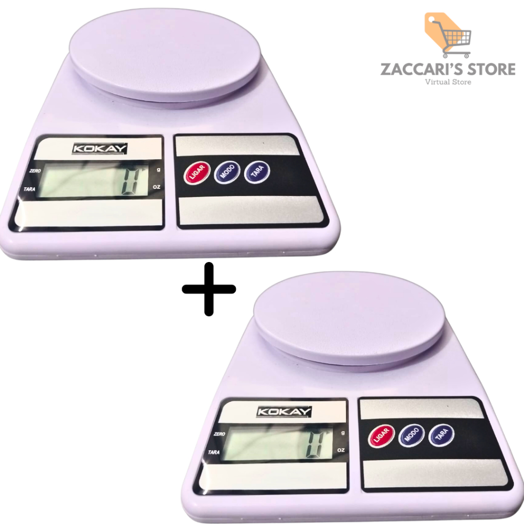 Kit 2 Balanças Digitais De Precisão Para Pesagem Para Uso Cozinha Peso Máximo 10kg