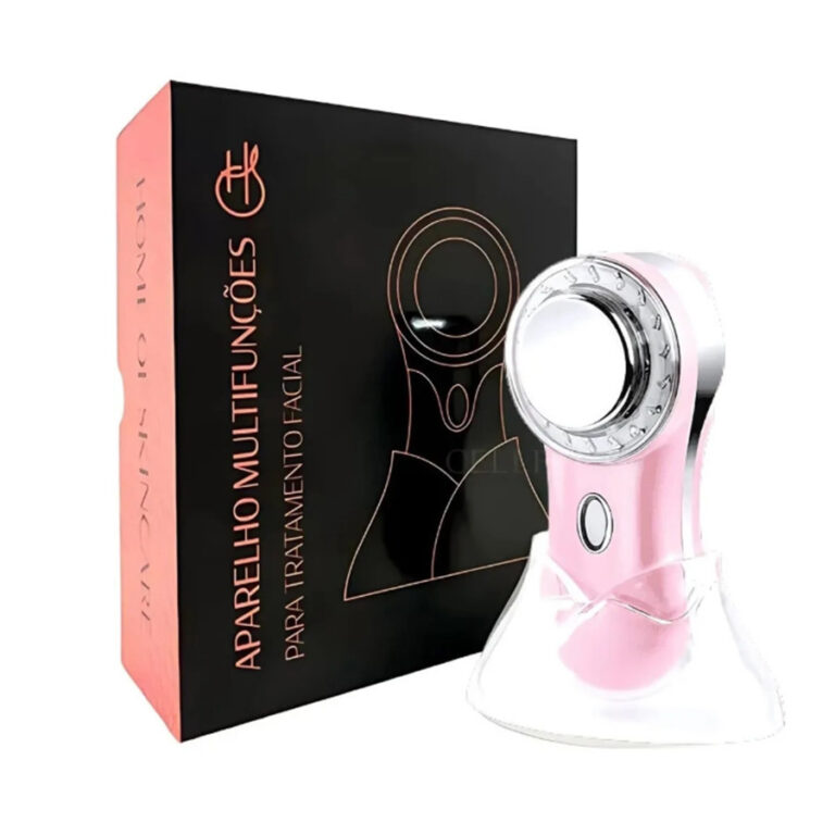 Aparelho Multifunções Facial Rf Íons Led Aquece