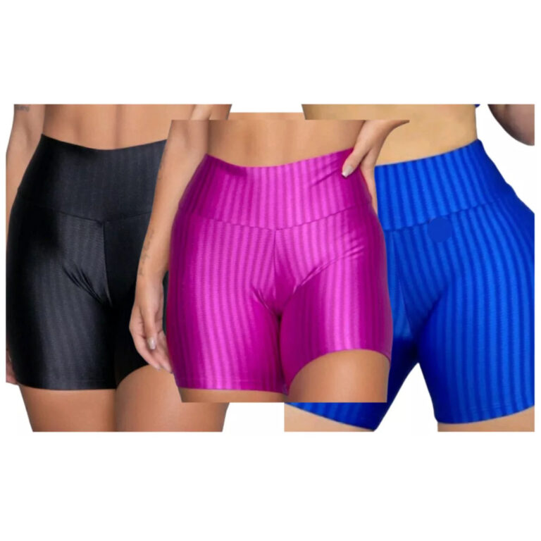 Short  para academia no tecido 3D. Elgancia,