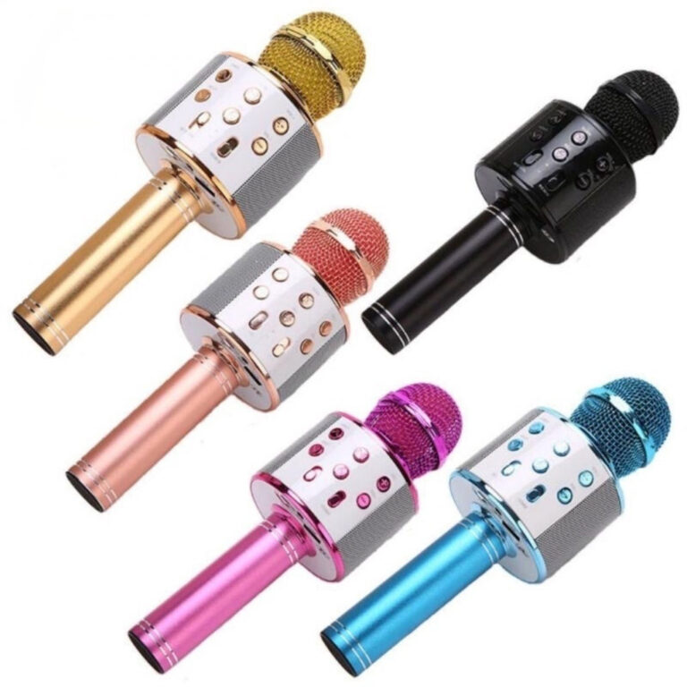 Microfone Karaokê Bluetooth Efeito De Voz Recarre