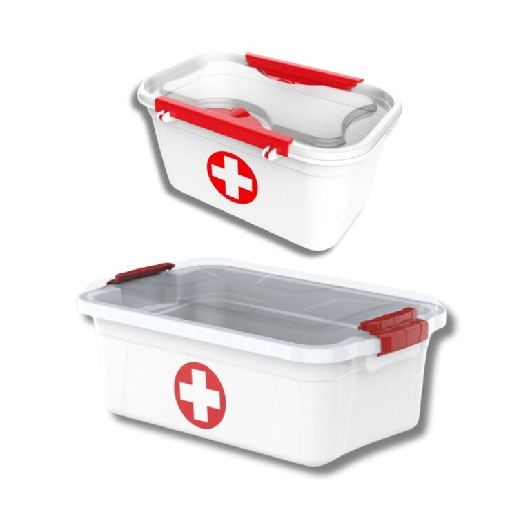 Kit 2 Caixa Organizadora Primeiros Socorros 1,6 e 