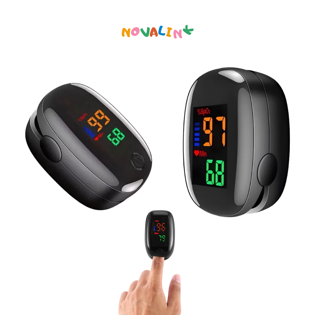 Oxímetro De Pulso De Dedo Digital Clipe Monitor De Frequência Cardíaca