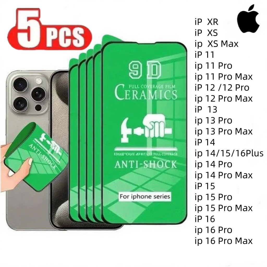 Película Cerâmica 9D 3D iPhone Gel Hidrogel Flexível película iphone 13 11 12 14 15 16 PRO MAX