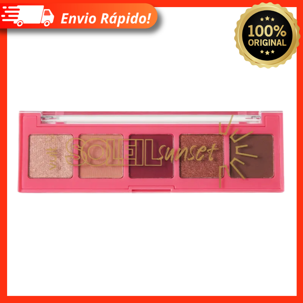 Paleta De Sombras Vult Soleil Sunset 3g – 5 Cores