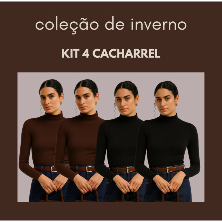 4 Blusa de Frio Cacharrel Feminino Gola Média Inv