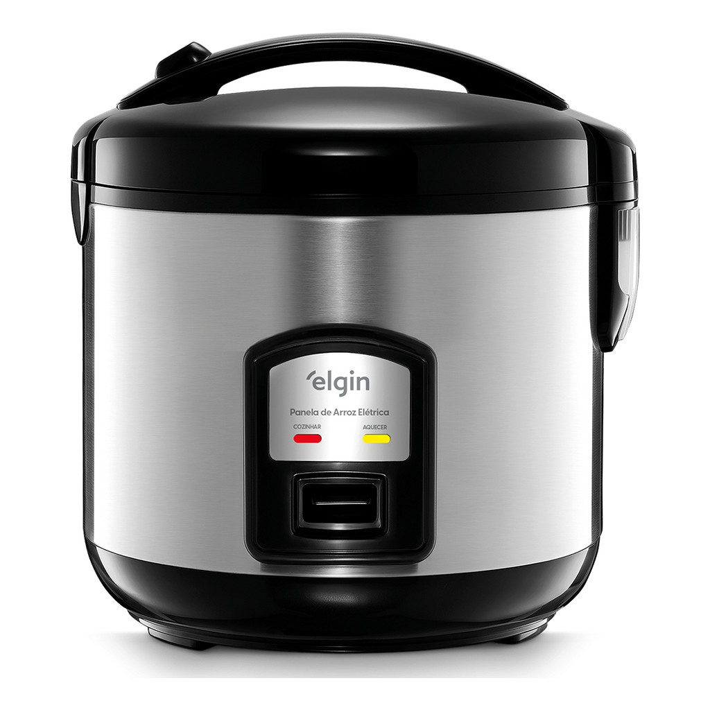 Panela Arroz Eletrica em Aço Inox para 10 Xicaras 700w de Potência Rizzo Elgin – 110v
