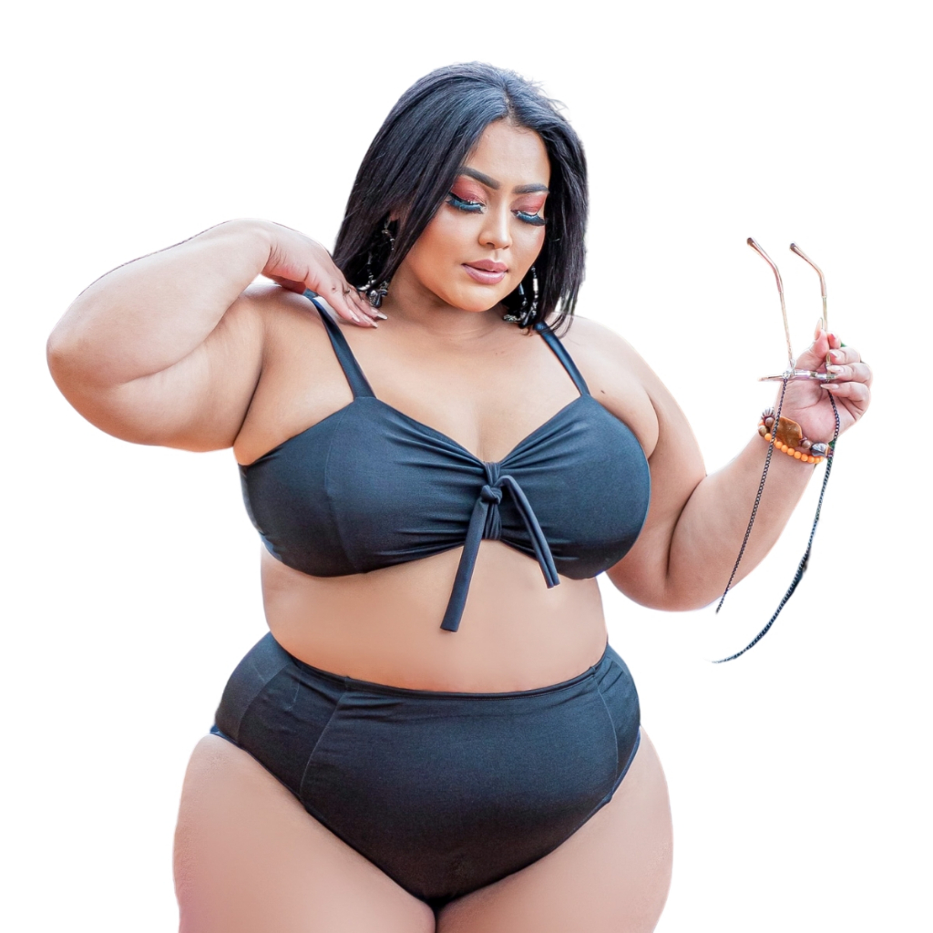 Biquíni Cintura Alta Hot Pant Modelo 2 em 1 Todos Tamanho Plus