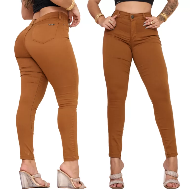 Calça Caramelo Elegante Casual Linda cor Neutra C
