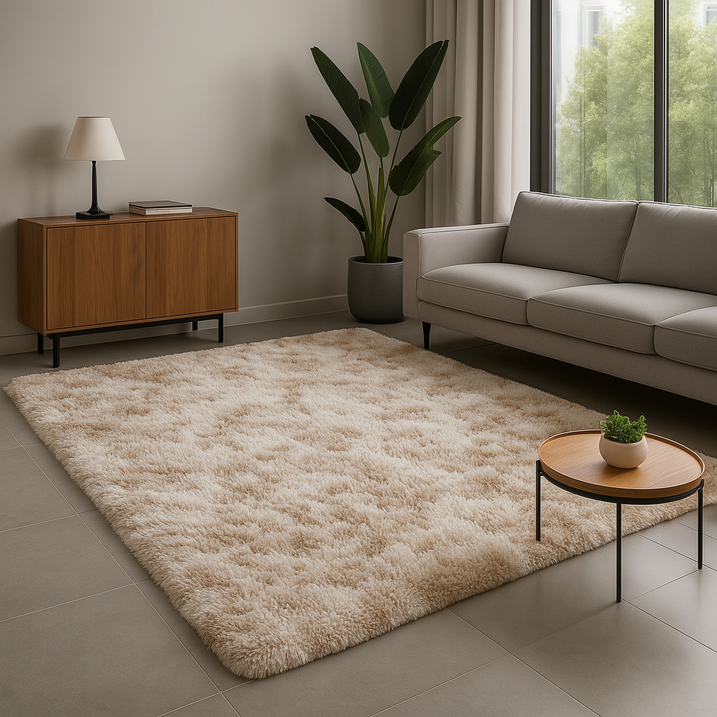 Tapete Felpudo Peludo Sala Quarto 2,00×1,30 4cm Grosso Antiderrapante Macio