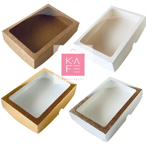 Caixa com Visor S4 Cores 14x20x4cm 10 unidades  AS