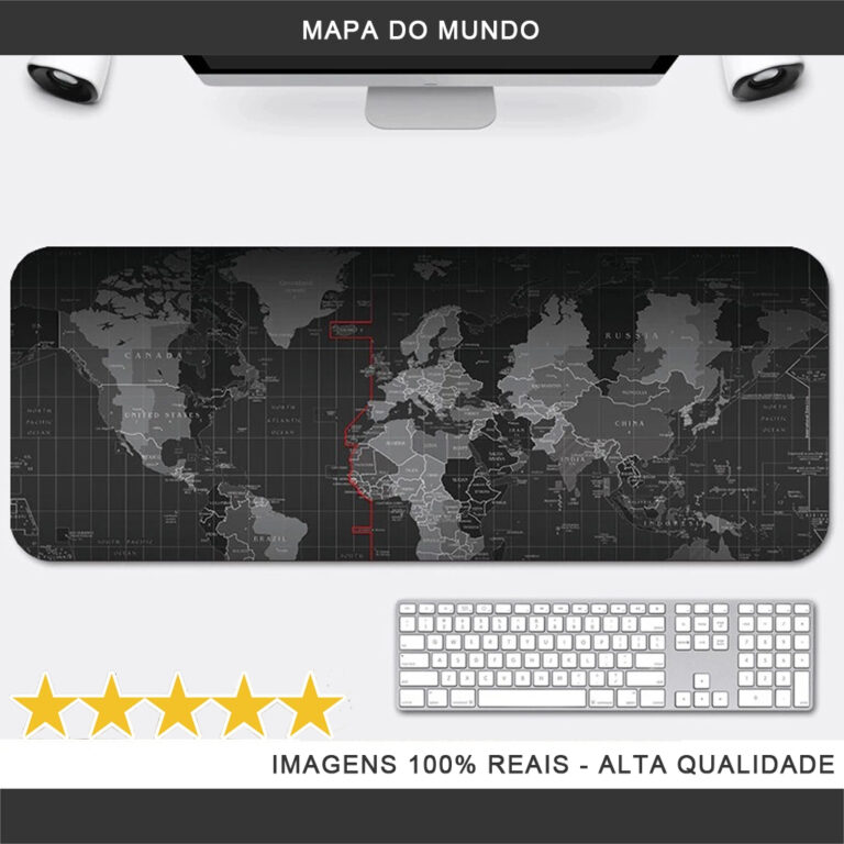 80x30cm Mouse Pad Gamer Mapa Razer Camuflado Grand