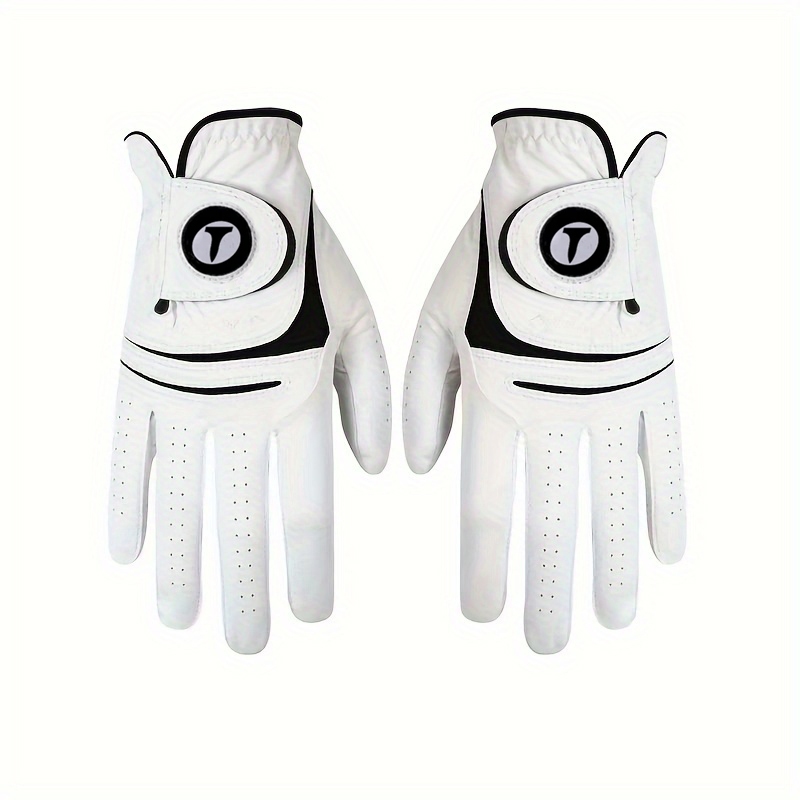 Luvas De Golfe Para Homens PU Esquerda E Direita Com Material De Pele De Cordeiro Esportivas Resiste