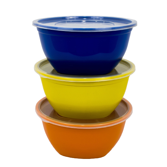 Kit Conjunto 3 Saladeiras 3,5Litros Em Plástico C