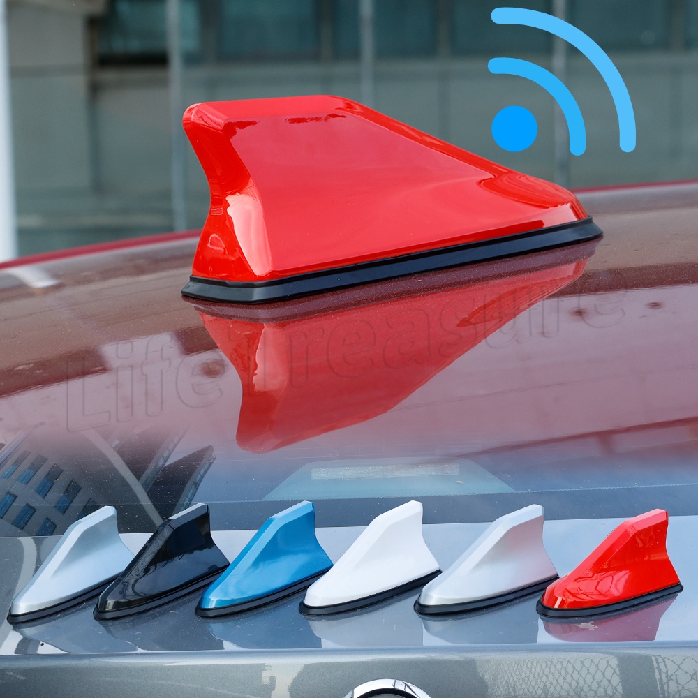 [Featured] Decoração Da Antena De Barbatanas De Tubarão Para Carros/Mini Melhorador De Sinal De Radi