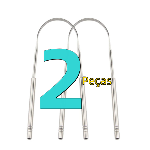 2 Peças Limpador De Língua Raspador De Língua E