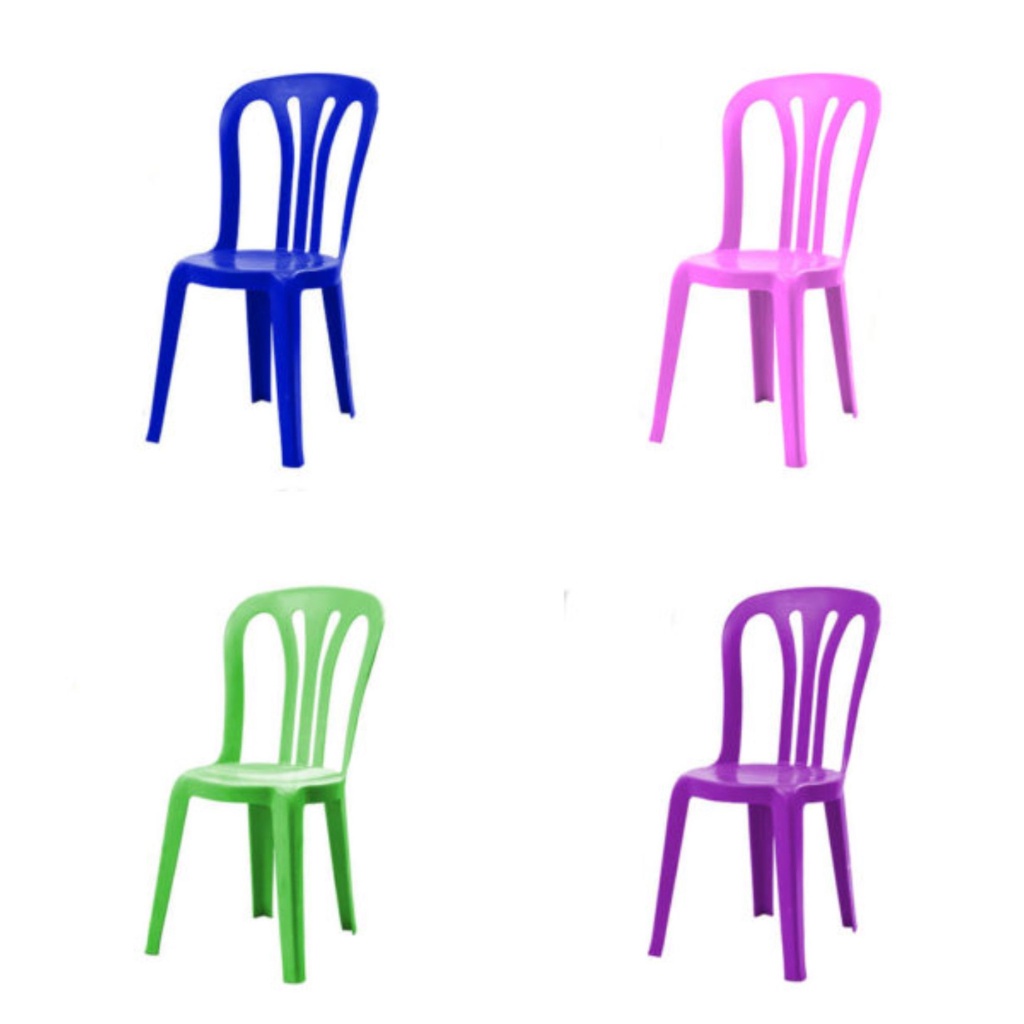 Kit 4 Cadeira Infantil Cadeirinha Para Criança Estudo Alimentação Bistrô Margarida Colorida