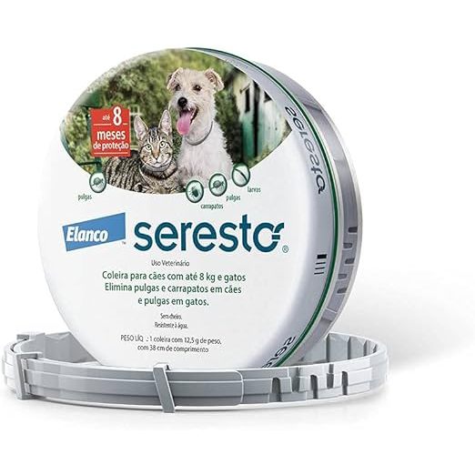 Coleira Seresto Antipulgas Para Cães E Gatos Até