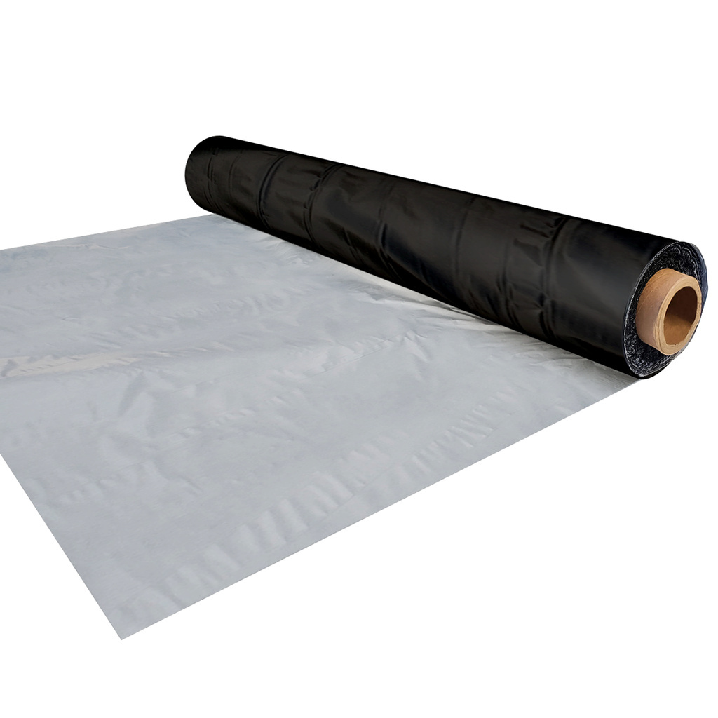 Plastico Mulching 1,60x70m Liso Preto e Branco Para Cobertura De Solo Cultivo de Morango Tomate