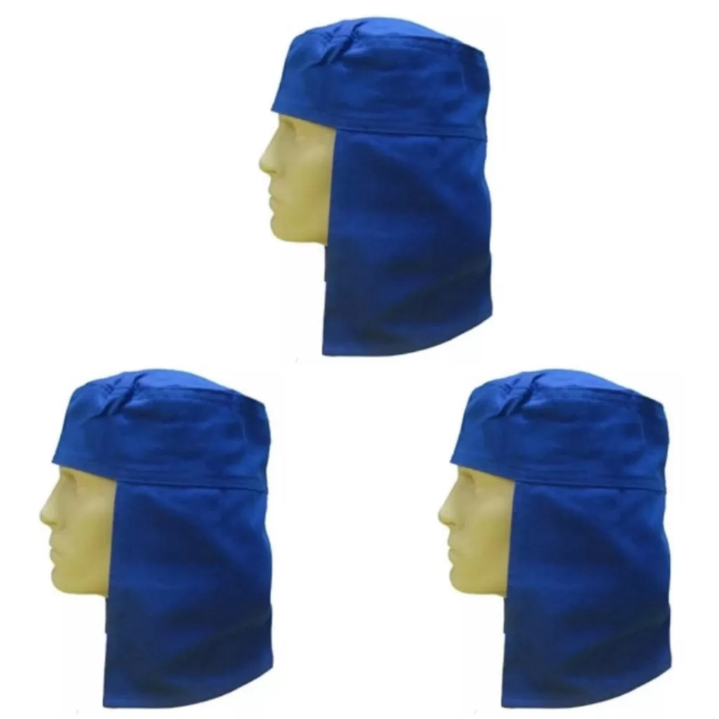 Kit 3 Touca Brim Soldador Proteção Sol Trabalho Pesado Capuz