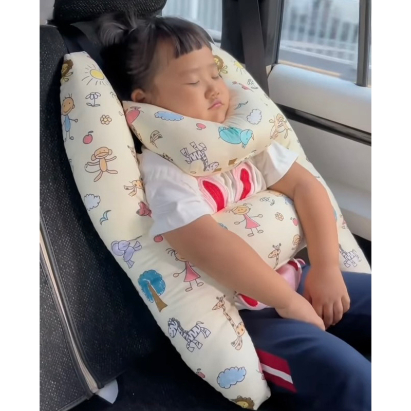 kit almofadas para viagens de carro infantil e adulto