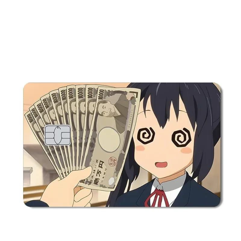adesivo de cartão crédito débito anime Japão
