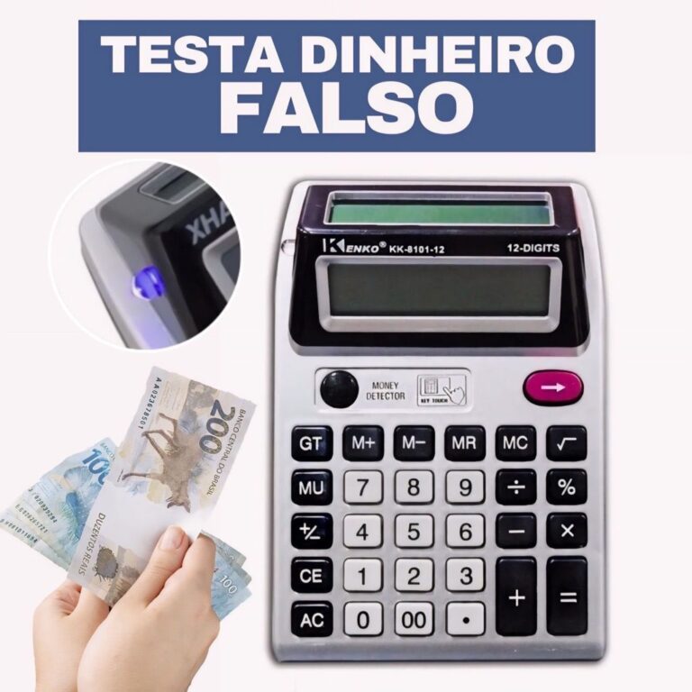 Calculadora Eletrônica De Mesa 12 Dígitos Com Do