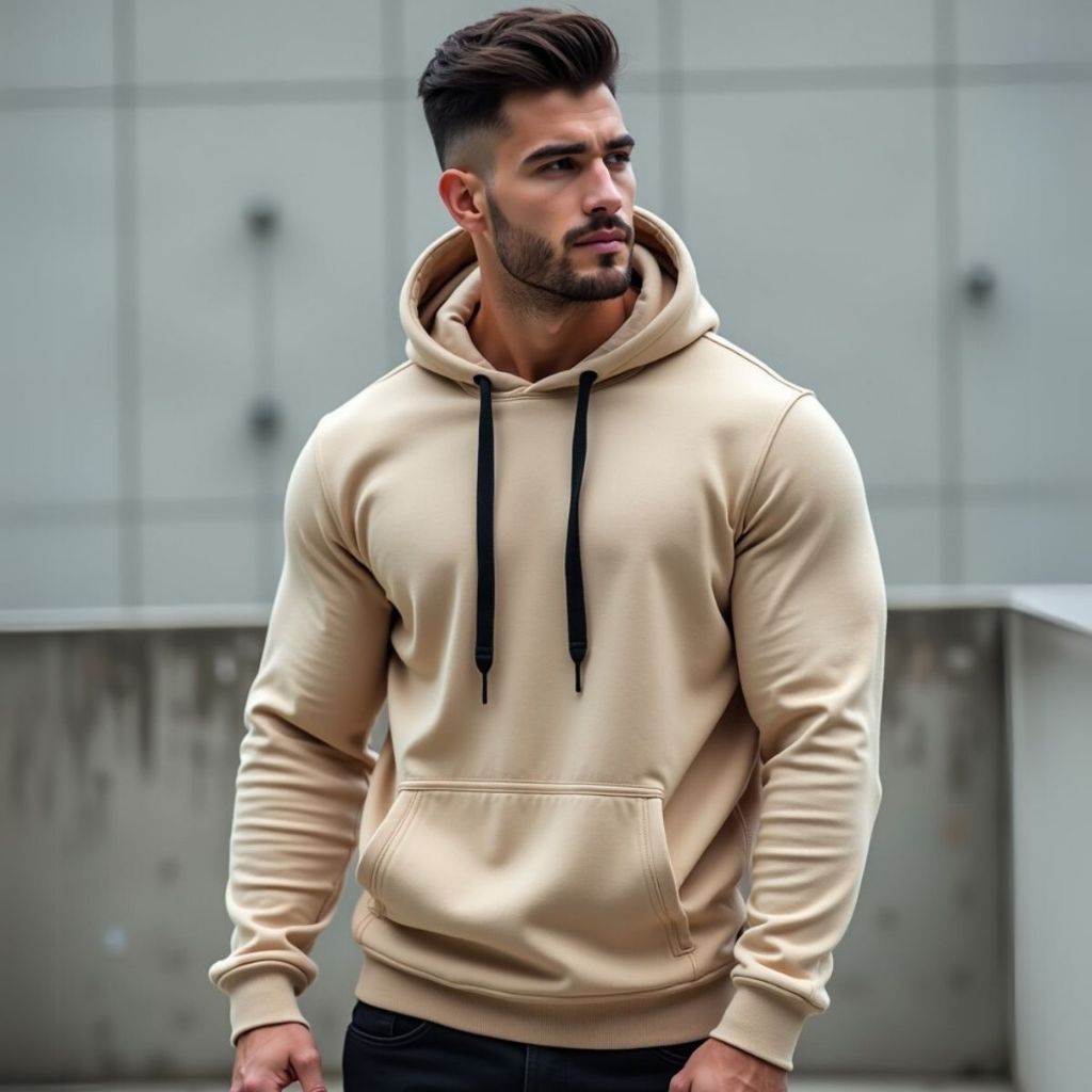 Moletom Canguru Unissex Blusa de Frio Feminino e Masculino Com Capuz Moletom Algodão GuGi MLT01-LISO