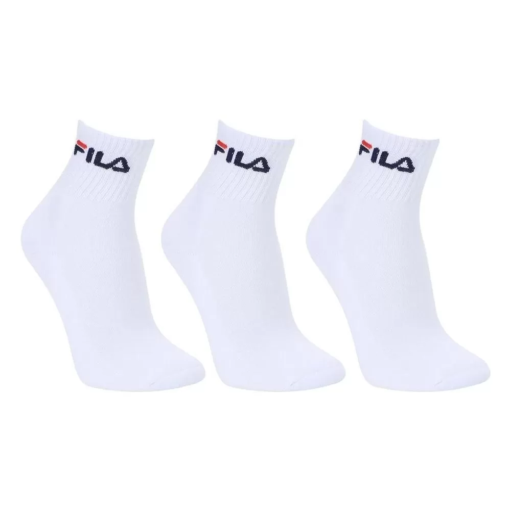 Kit Meia Fila Cano Médio Logo c/ 3 pares – Branco