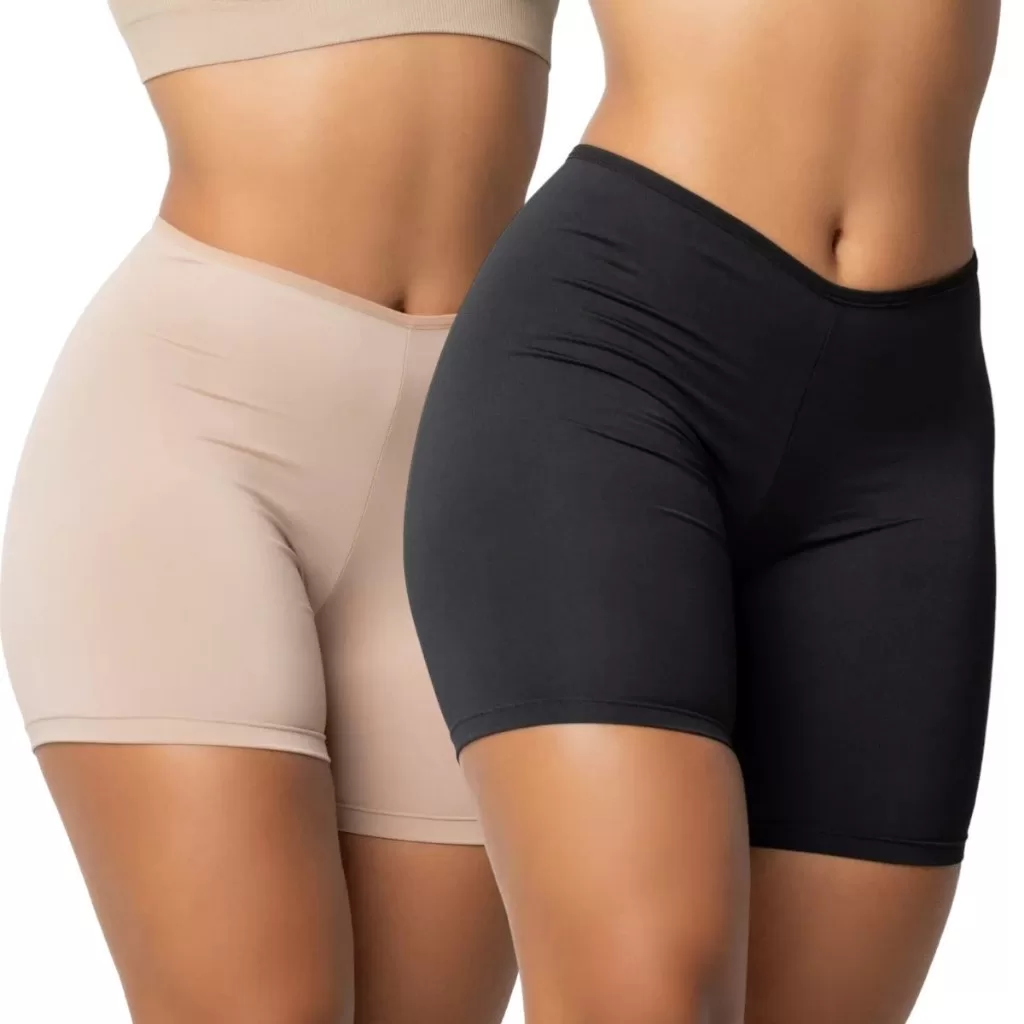 Kit 2 ou 1 Short Anágua Liso Feminino Segunda Pele Confortável Respirável Dia a Dia