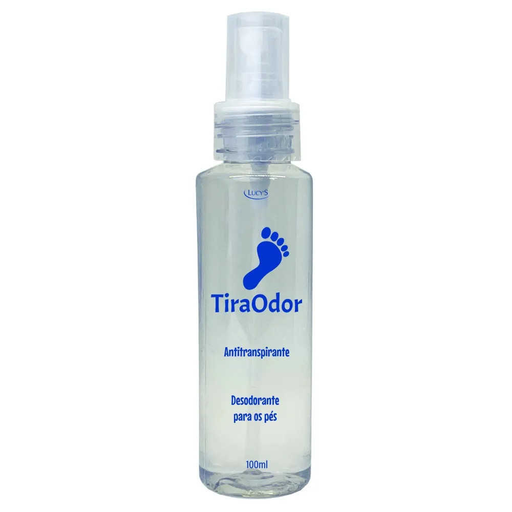 Desodorante Antitranspirante Para os Pés  Tira Odor 100ml Lucys