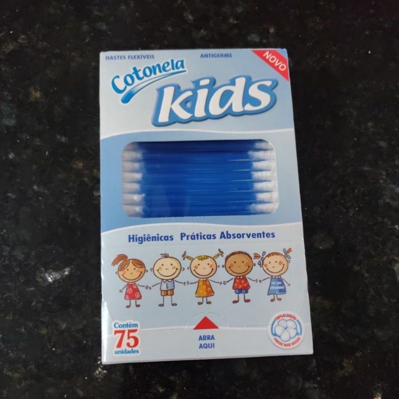 Cotonete  Kids Azul 600 unidades