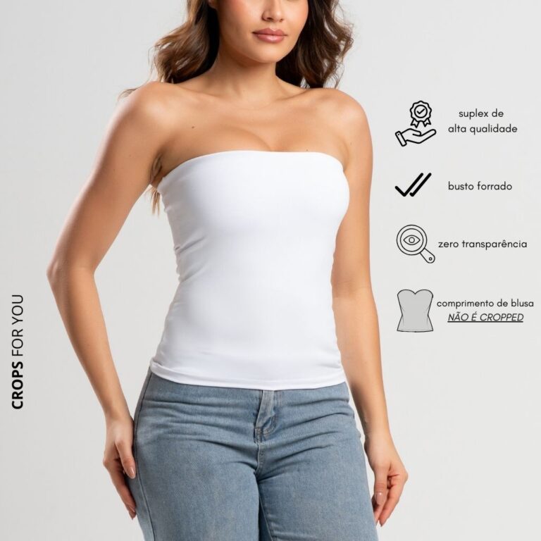 Tomara Que Caia Blusa Tubinho Comprido Suplex Top 