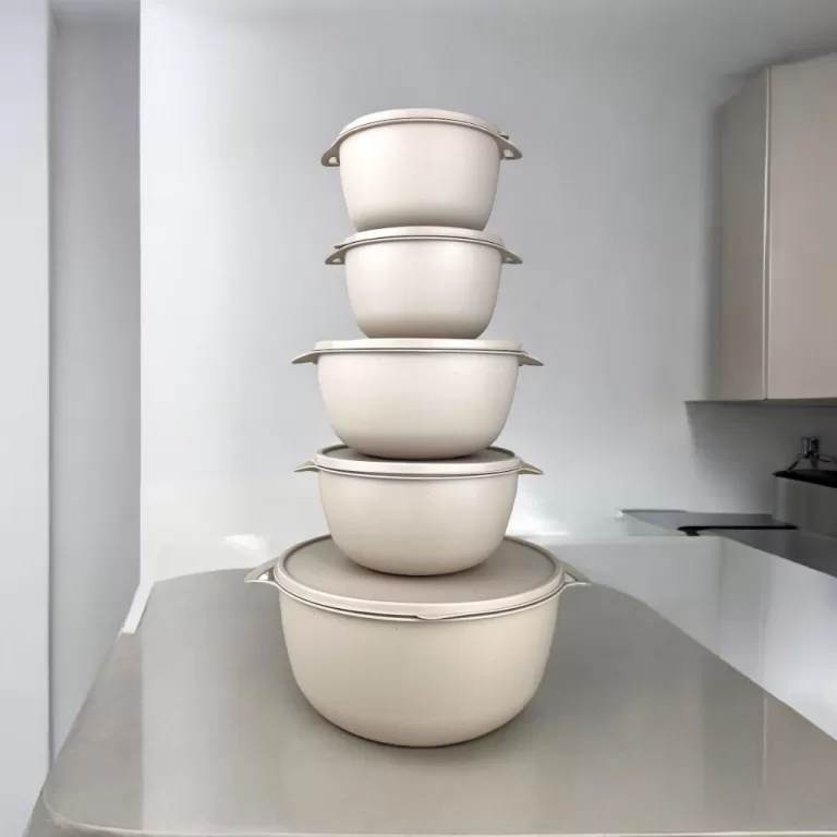 Kit 5 Potes Plastico Redondos Bowl Livre Cozinha A