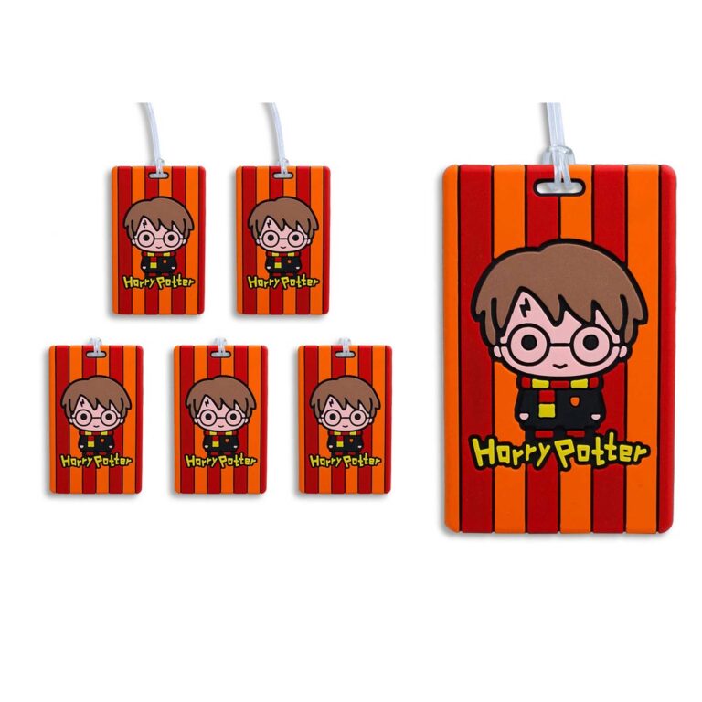 Kit 12 Tags Identificador De Malas Boneco Harry Po