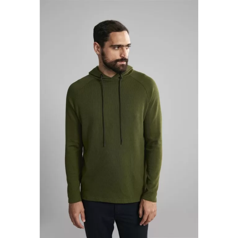 Tricot com Capuz – Verde Escuro