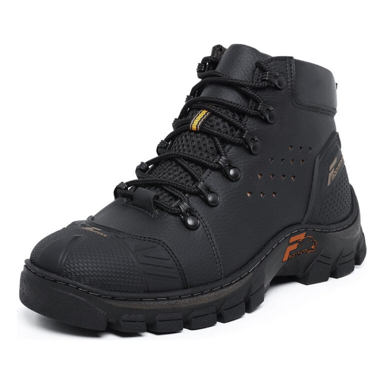 Bota Masculina Bico Pvc Coturno Trabalho Botina Se